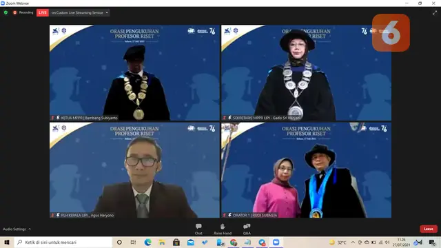 Pengukuhan Profesor Riset LIPI