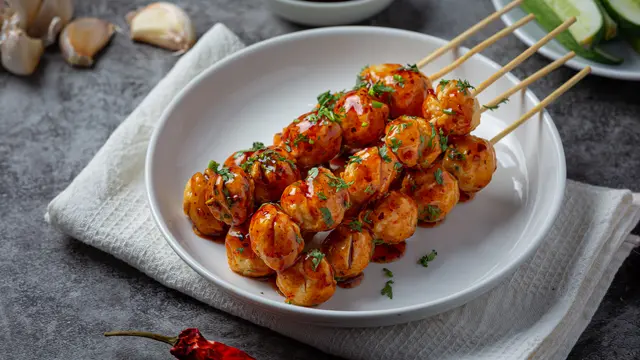 resep sate bakso ikan