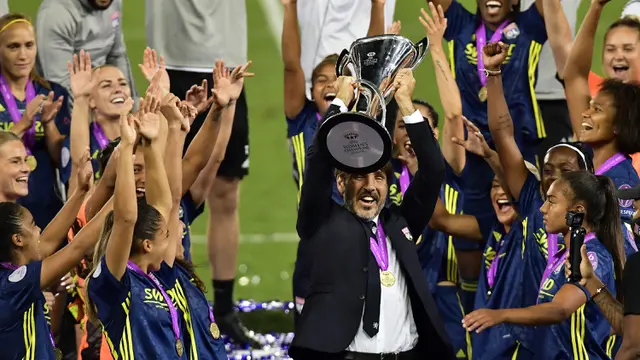 FOTO: Kalahkan Wolfsburg, Lyon Juara Liga Champions Wanita 2020