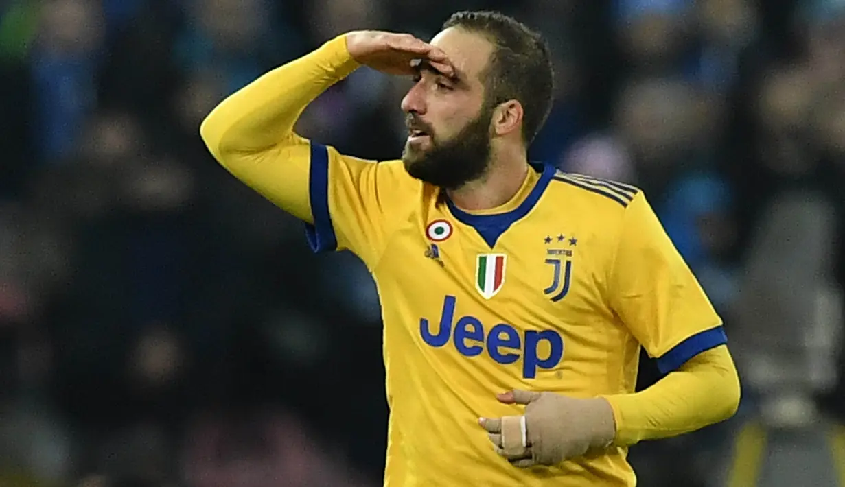 5. Gonzalo Higuain (Juventus) - 9 Gol (1 Penalti). (AFP/Tiziana Fabi)