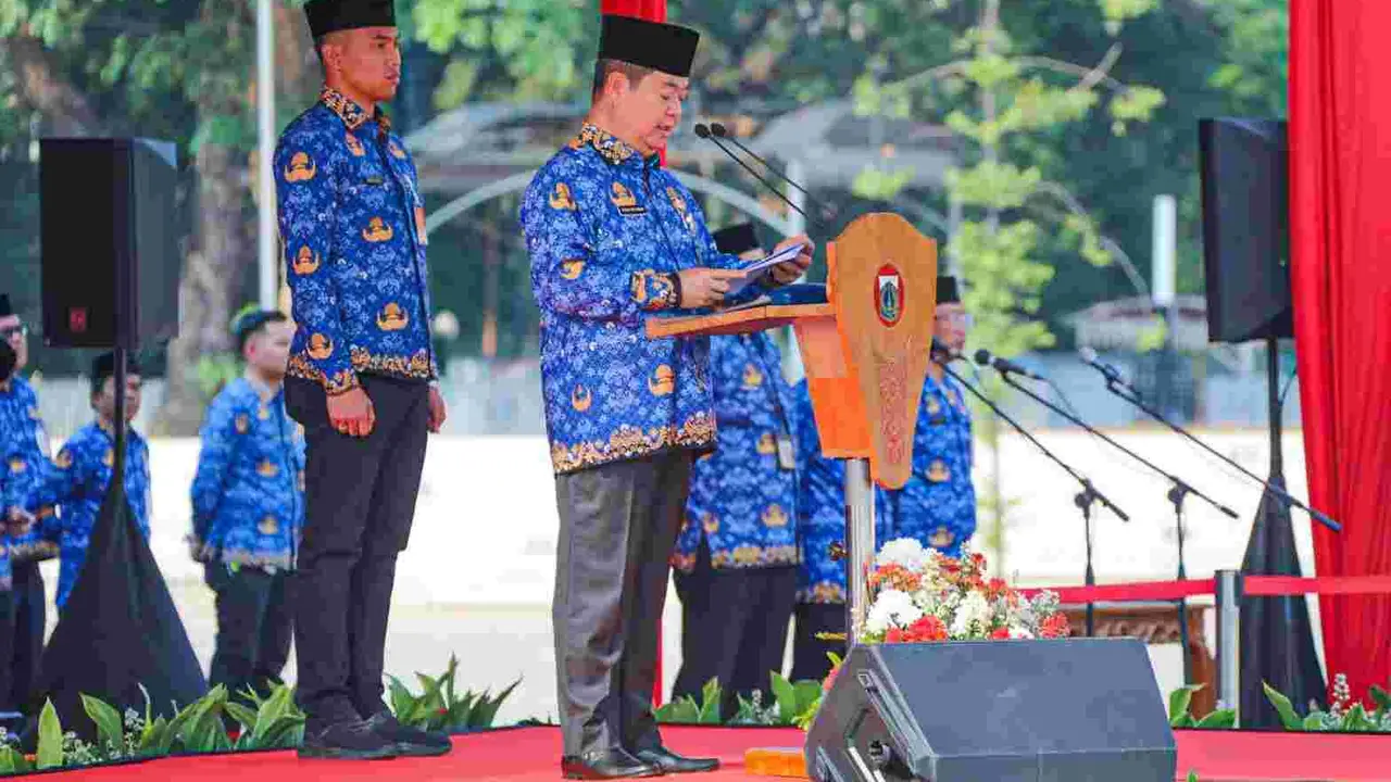 Penjabat (Pj) Gubernur DKI Jakarta Teguh Setyabudi, berbicara peran pemuda dalam transisi Jakarta menuju kota global.