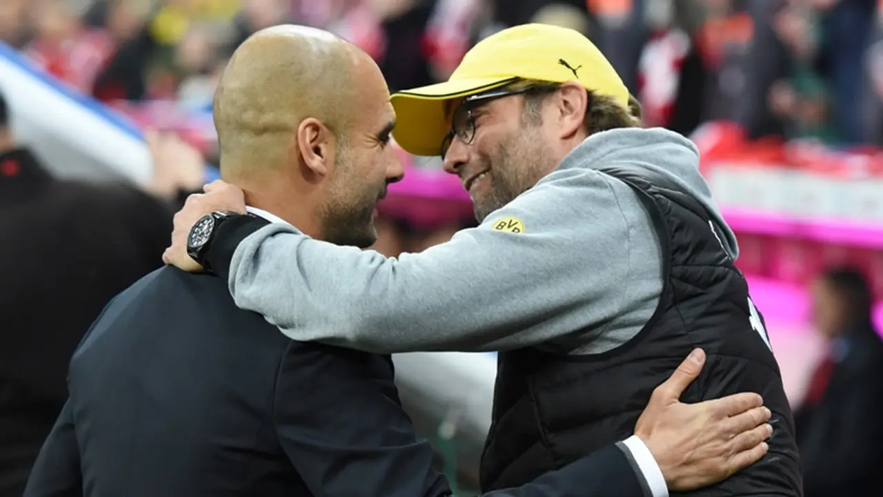 Pep Guardiola dan Jurgen Klopp