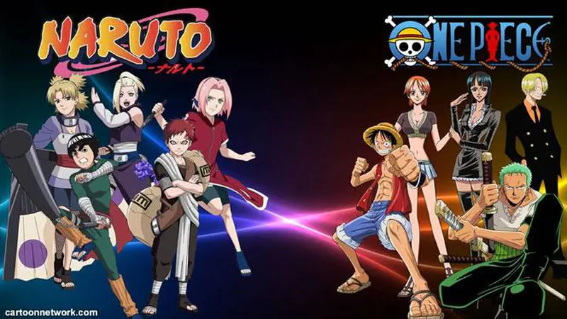 Anime-manga One Piece dan Naruto