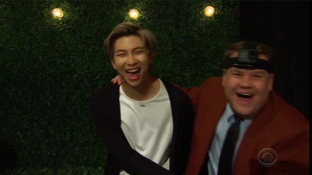 RM BTS main petak umpet. (YouTube/ The Late Late Show with James Corden)