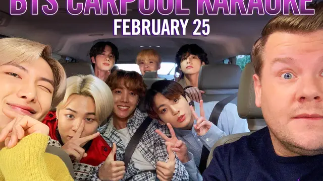 BTS dan James Corden (Twitter/ latelateshow)