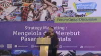 Menteri Pariwisata Arief Yahya saat  Focus Group Discussion (FGD) Strategi Pemasaran yang Efektif untuk Merebut Pasar Millennial Tourism