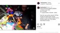 Suku Dinas Penanggulangan Kebakaran dan Penyelamatan Jakarta Selatan berjibaku menyelamatkan sapi kurban yang terperosok ke kolam sedalam 5 meter. (Instagram)