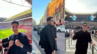 Keseruan Al Ghazali liburan di London (Sumber : IG/alghazali7).