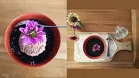 Cara menyajikan kue-kue di kafe ini sungguh unik. Seperti apa?