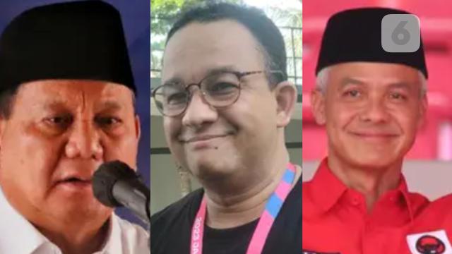 Three popular candidates of 2024 presidential election: Minister for Defense Prabowo Subianto, former Governor of DKI Jakarta Anies Baswedan, and Governor of Middle Java Ganjar Pranowo. Photo: Winda Nelfira/Angga Yuniar/Herman Zakharia