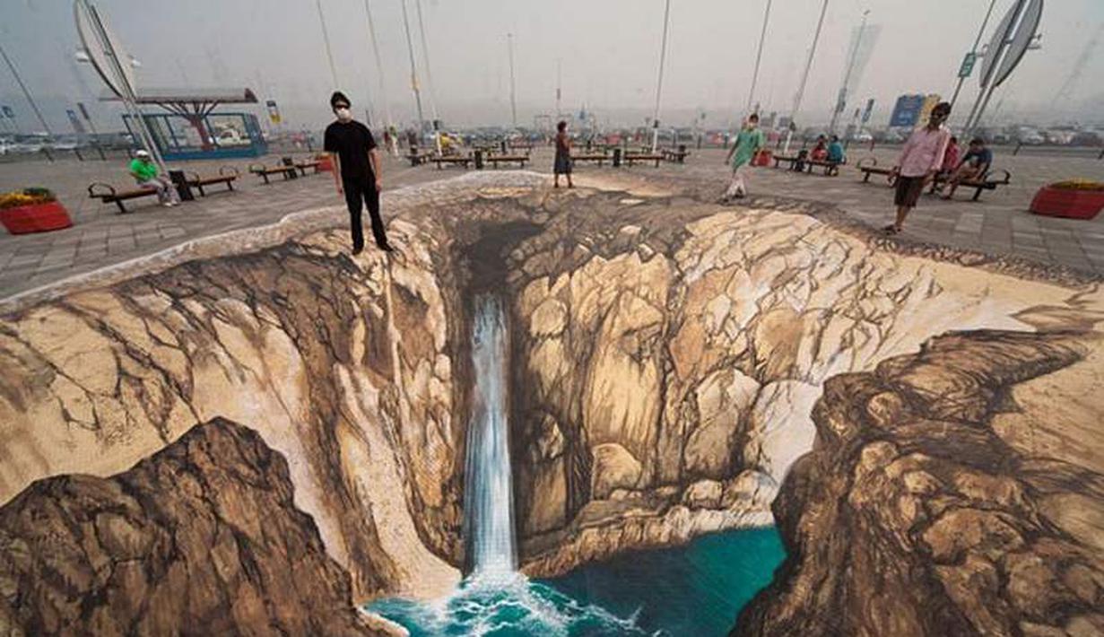 Lukisan 3D Di Jalan Ini Keren Banget Awas Tertipu Ladies Fashion