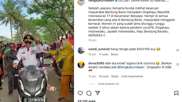 Cerita Hengky Kurniawan Ikut Karnaval Usai Upacara Kemerdekaan RI, Sampai Dicubit Emak-Emak