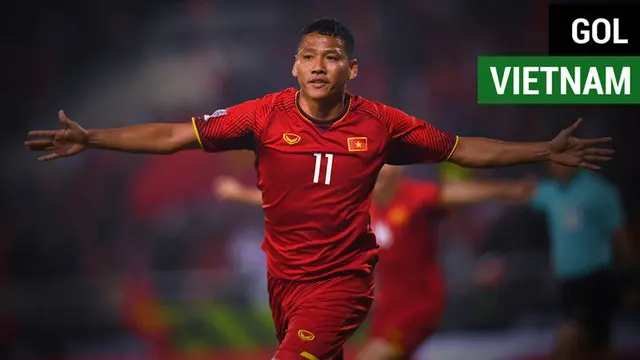 Berita video momen gol pemain veteran Nguyen Anh Duc yang mengantarkan Vietnam menjadi juara Piala AFF 2018.