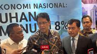 Menteri Keuangan (Menkeu) Purbaya Yudhi Sadewa&nbsp;acara Great Lecture, di Jakarta, Kamis (11/9/2025). Dalam acara tersebut Purbaya menjelaskan mengenai pertumbuhan ekonomi Indonesia. (Liputan6.com/Tira)