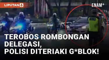 Hampir Serempet Iring-iringan Delegasi KTT ASEAN, Polisi Diteriaki &ldquo;G*blok&rdquo;