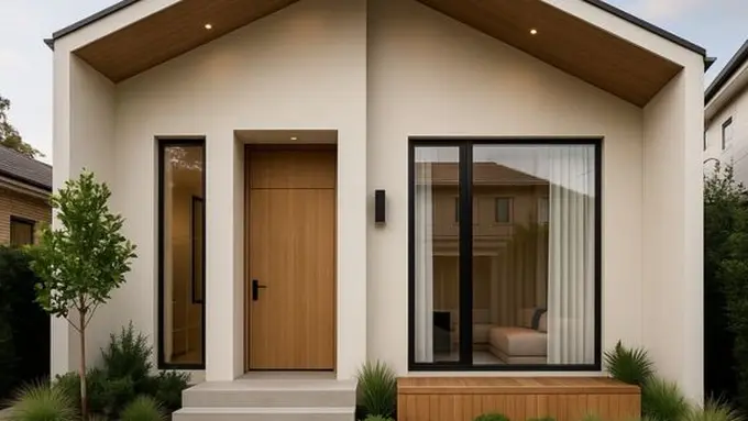 Ilustrasi Model Rumah Sederhana Tapi Mewah  (Sumber: ChatGPT)