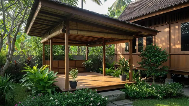 Model Pendopo Mungil untuk Rumah Kampung yang Adem/AI Generated