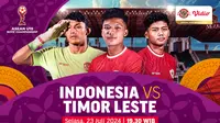 Indonesia vs Timor Leste, ASEAN U19 Boys Championship/AFF U19 2024. (Sumber: Dok. Vidio.com