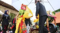 Ritual adat Seblang Olehsari Banyuwangi Yang dilakukan setiap Hari Raya Idul Fitri. (Istimewa)
