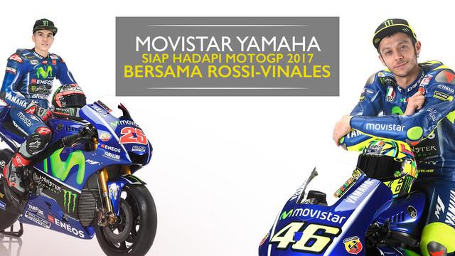 Berita video motion grafis tentang profil tim Movistar Yamaha pada MotoGP 2017.