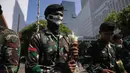 Kegiatan patroli bersama tersebut telah dilakukan sejak Minggu (31/8/2025) sore hari. (AP Photo/Dita Alangkara)