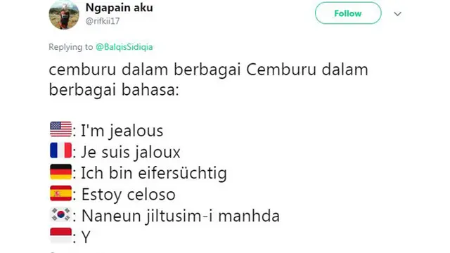 Deretan Twit Cemburu ala Warganet