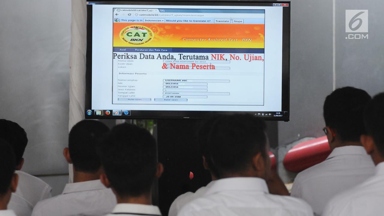 Ribuan Pelamar Ikuti Tes CPNS Kemenkumham