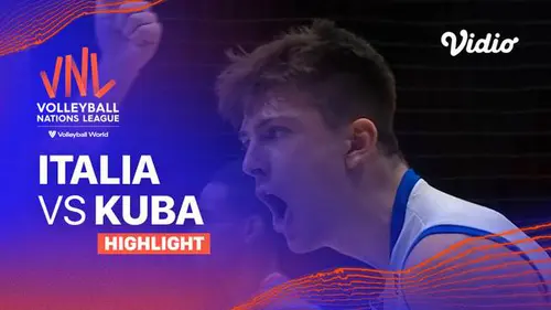 VIDEO: Highlights Volleyball Nations League 2023 Putra, Italia Kalahkan Kuba 3-1