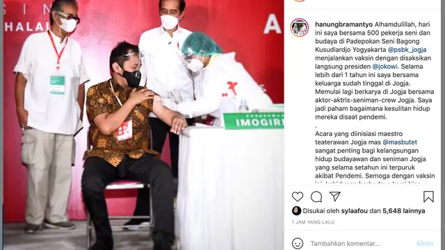Unggahan Hanung Bramantyo. (Foto: Instagram @hanungbramantyo)