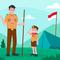 Ilustrasi Pramuka. (Photo Copyright by Freepik)