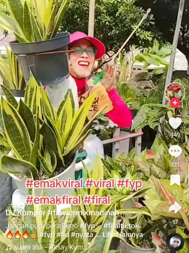 Sindiran Nursyah ibunda Indah Permatasari diduga untuk Arie Kriting. (Foto: Dok. TikTok Nursyah Garden)