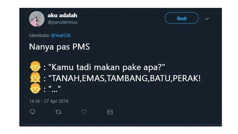 Drama Warganet Saat Nanya Makan Pas PMS