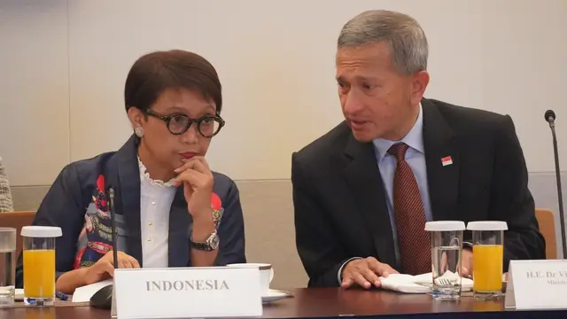 Menlu Retno Marsudi dalam pertemuan Ministerial Meeting of the Global Governance Group (3GMM) di New York, Amerika Serikat pada (​20/9/2023). (Dok: Kemlu RI)