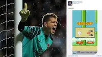 Usai Dibantai Liverpool, Szczesny Pamer Skor Flappy Bird