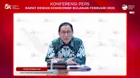 Kepala Eksekutif Pengawas Perbankan OJK, Dian Ediana Rae menjelaskan&nbsp;proses penggabungan usaha atau merger antara PT Bank MNC Internasional Tbk (BABP) dan PT Bank Nationalnobu (NOBU) (dok: Pipit)