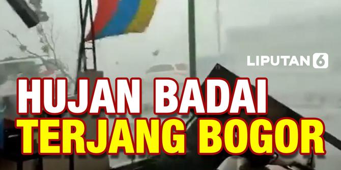 VIDEO: Penampakan Hujan Badai yang Terjang Sentul, Bogor
