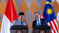 Potret Pertemuan Prabowo Subianto dan Anwar Ibrahim di Malaysia
