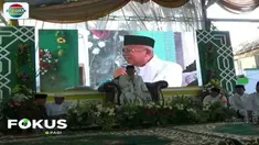 Dalam kesempatan ini, Ma'ruf Amin meminta doa restu dari para jemaah agar mampu menjadi pemimpin yang amanah bagi umat jika nanti terpilih.
