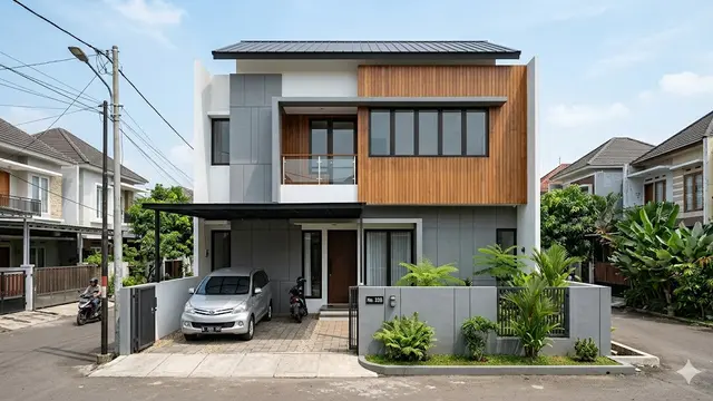 Inspirasi Fasad Rumah dengan Material Kombinasi yang Sedang Tren