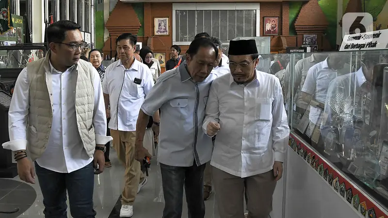 Berharap Dukungan, Ridwan Kamil-Suswono Datangi Kediaman Sutiyoso