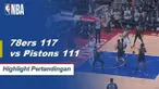 Jimmy Butler mencetak 32 poin, enam rebound, dan enam assist saat Philadelphia 76ers mengalahkan Detroit Pistons 117-111.