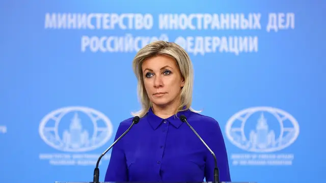 Juru bicara Kementerian Luar Negeri Rusia Maria Zakharova.