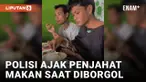 Tangan Terborgol, Terduga Pelaku Kriminal Diajak Makan Bareng Polisi