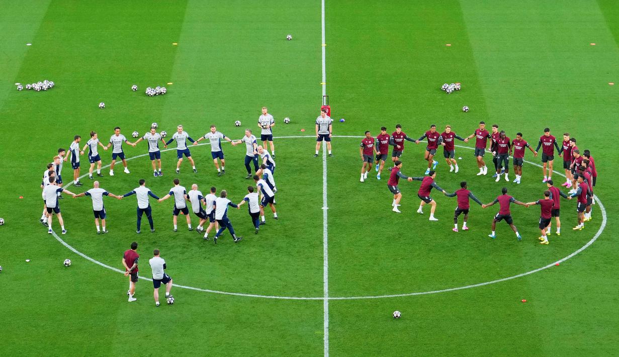 Arsenal harus menunggu selama 20 tahun untuk bisa kembali ke pertandingan final Liga Champions, dan kini memiliki potensi untuk menyempurnakannya dengan meraih trofi perdana mereka. (AP Photo/Vadim Ghirda)