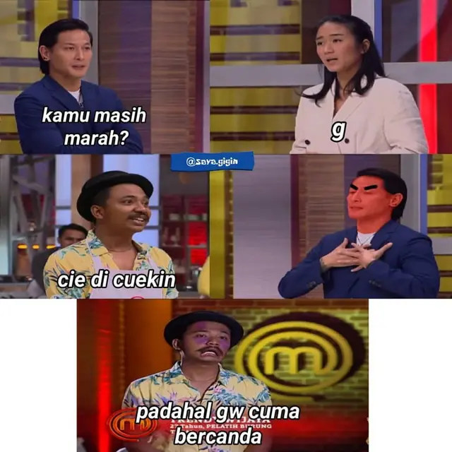 Meme Lucu saat Peserta Becandain Juri MasterChef Ini Bikin Tepuk Jidat