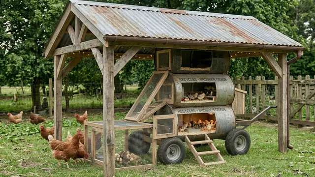 Kandang Ayam Drum Beroda Gemini AI