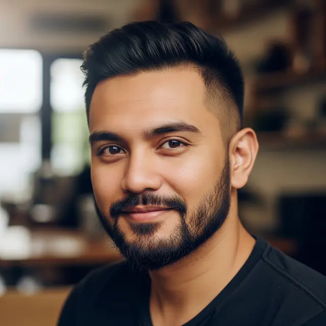 Model Rambut Pria Jambang Panjang (Gemini AI)