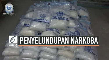 Polisi Australia berhasil menggagalkan upaya penyelundupan 2 kuintal narkoba jenis amphetamin. Narkoba tersebut ditemukan di sejumlah kantong sampah.