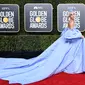 Lady Gaga di red carpet Golden Globes 2019 di The Beverly Hilton Hotel, Beverly Hills, California, Amerika Serikat. (VALERIE MACON / AFP/Asnida Riani)