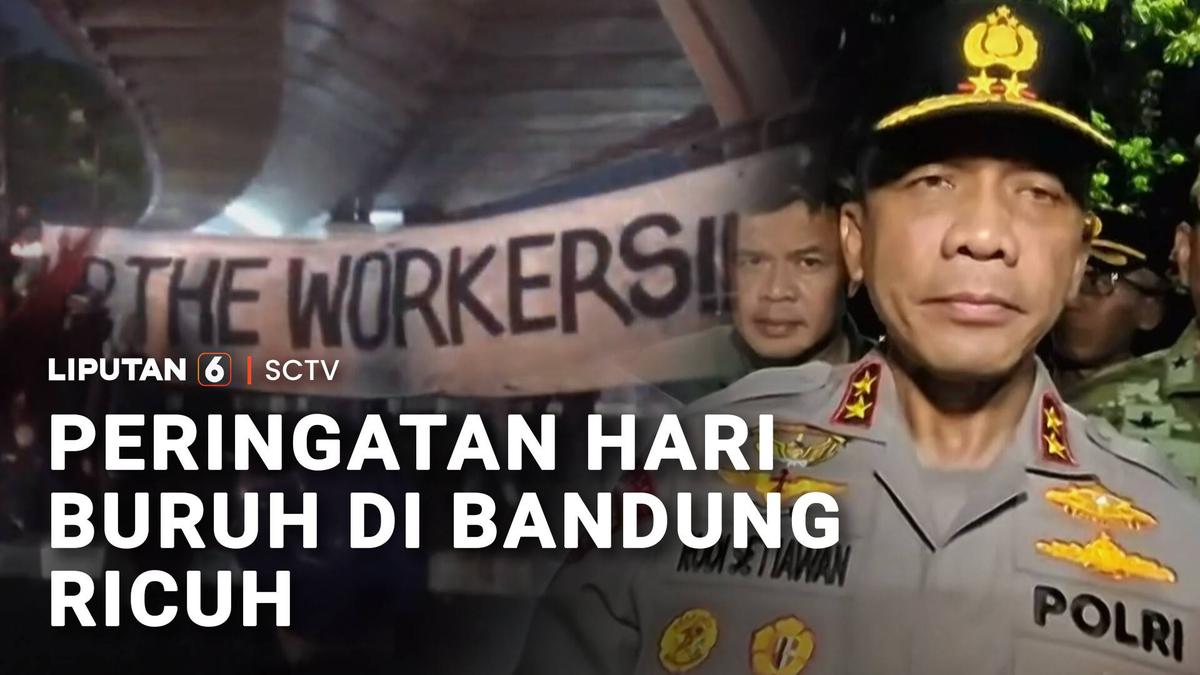 Kericuhan Mewarnai Peringatan Hari Buruh di Bandung
